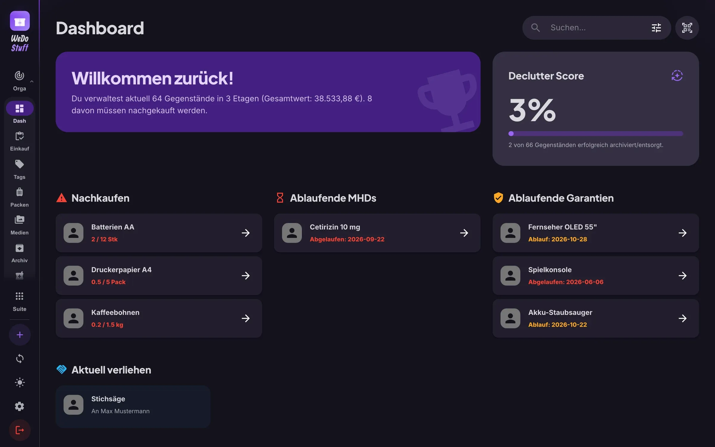 WeDoStuff – Übersicht