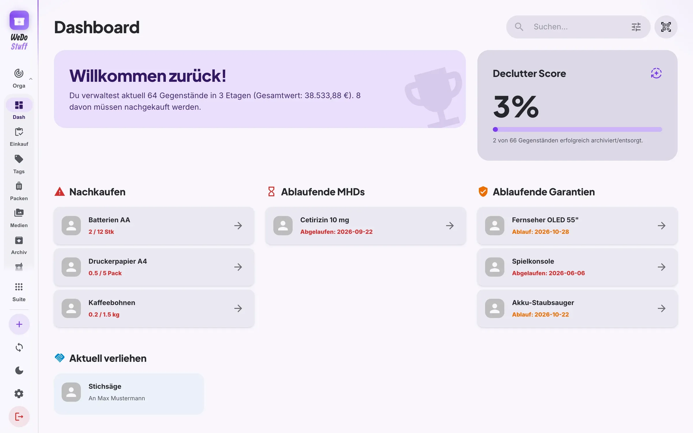 WeDoStuff – Übersicht