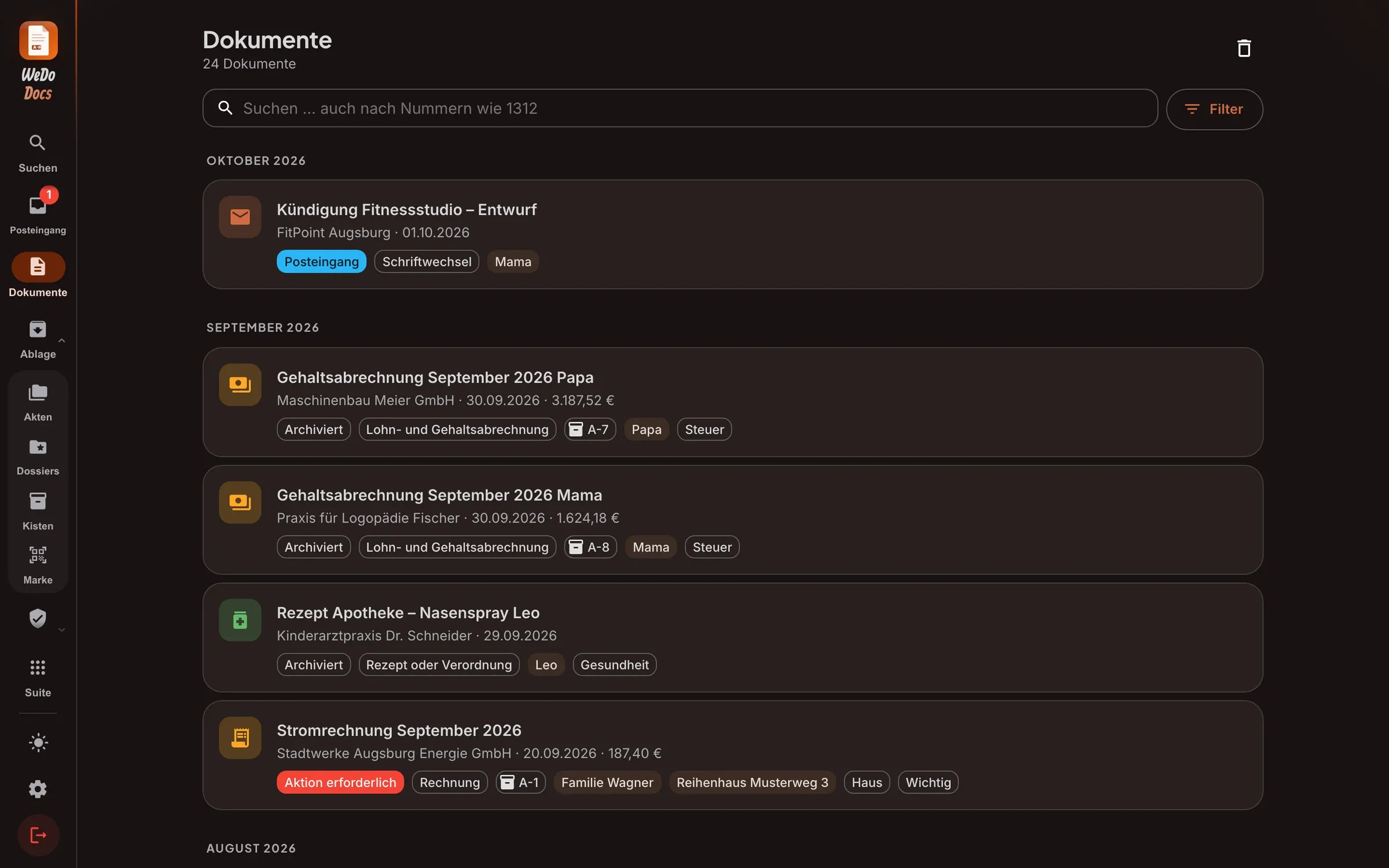 WeDoDocs – Übersicht