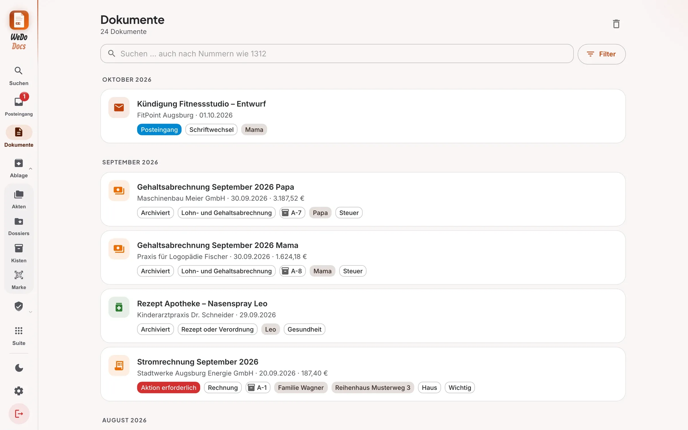 WeDoDocs – Übersicht